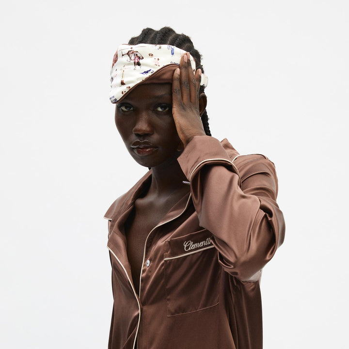 Ski Club Silk Sleep Mask