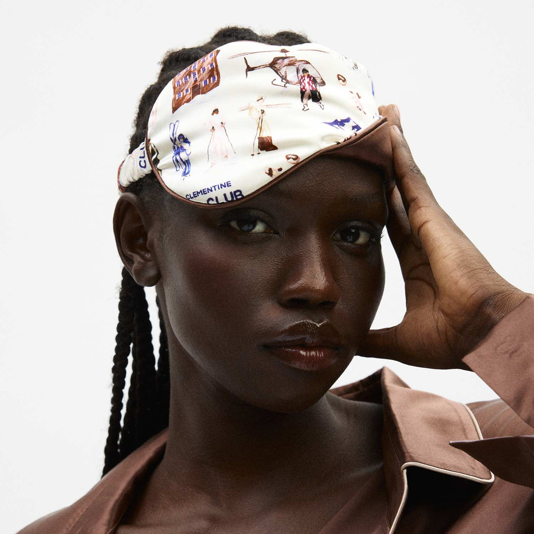 Ski Club Silk Sleep Mask