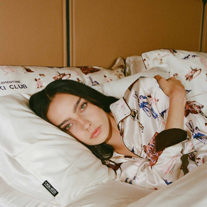 Ski Club Silk Pillowcase