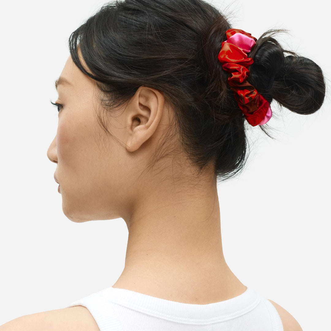 Ombre Organic Silk Scrunchie Set