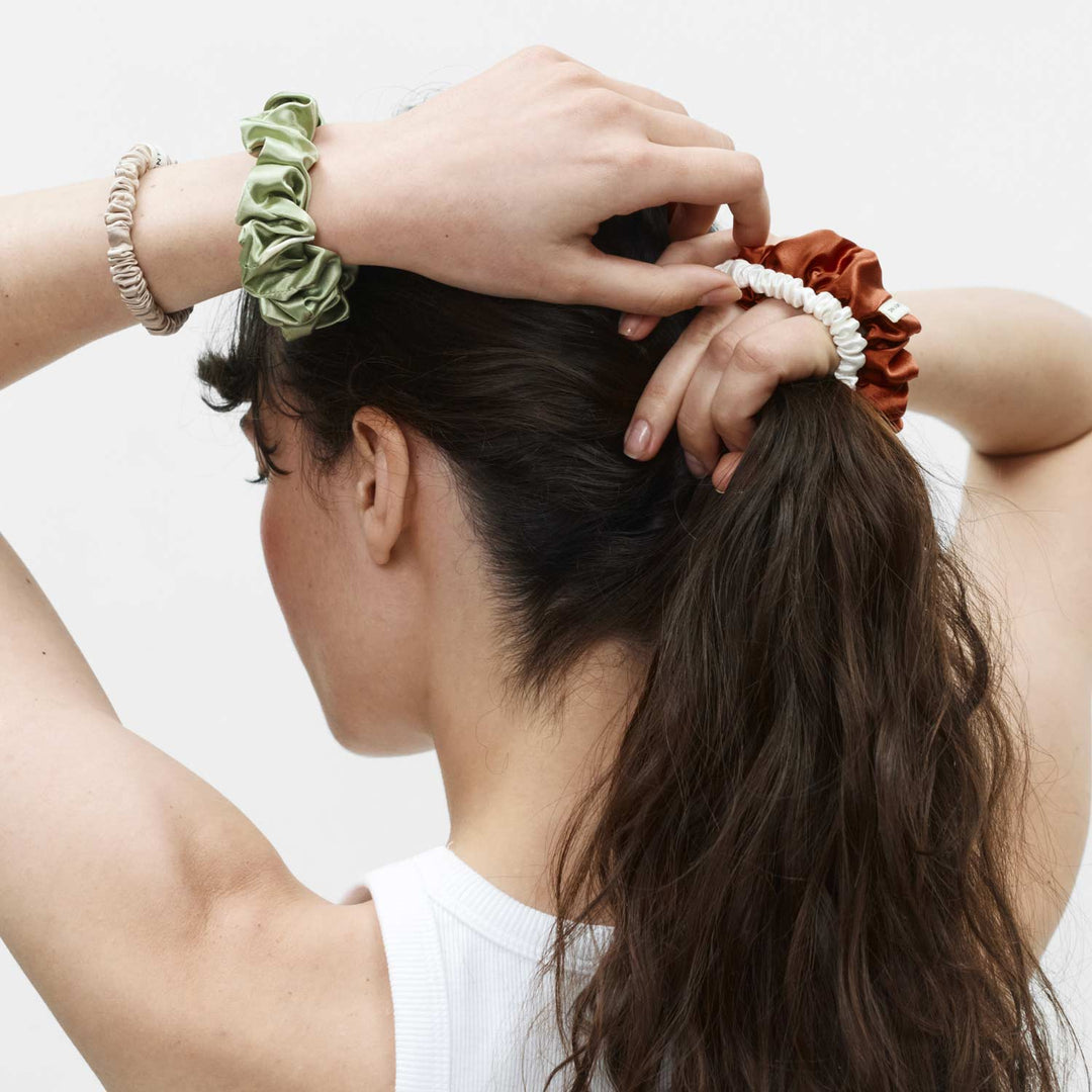 Organic Silk Scrunchie Pack