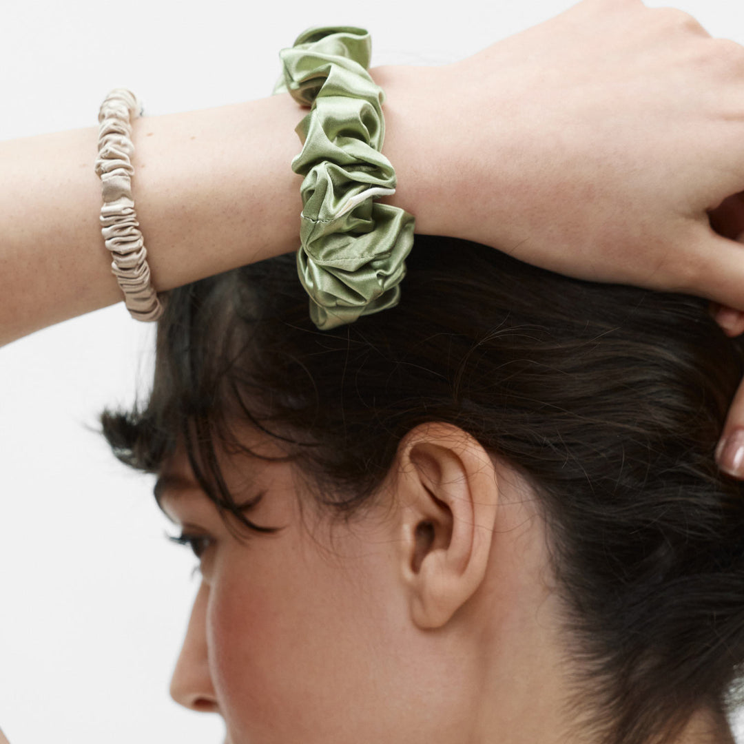 Organic Silk Scrunchie Pack