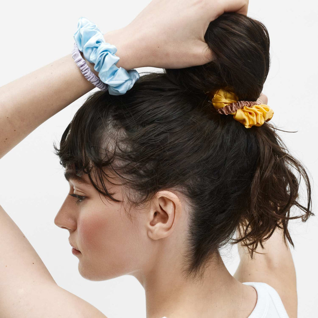 Organic Silk Scrunchie Pack