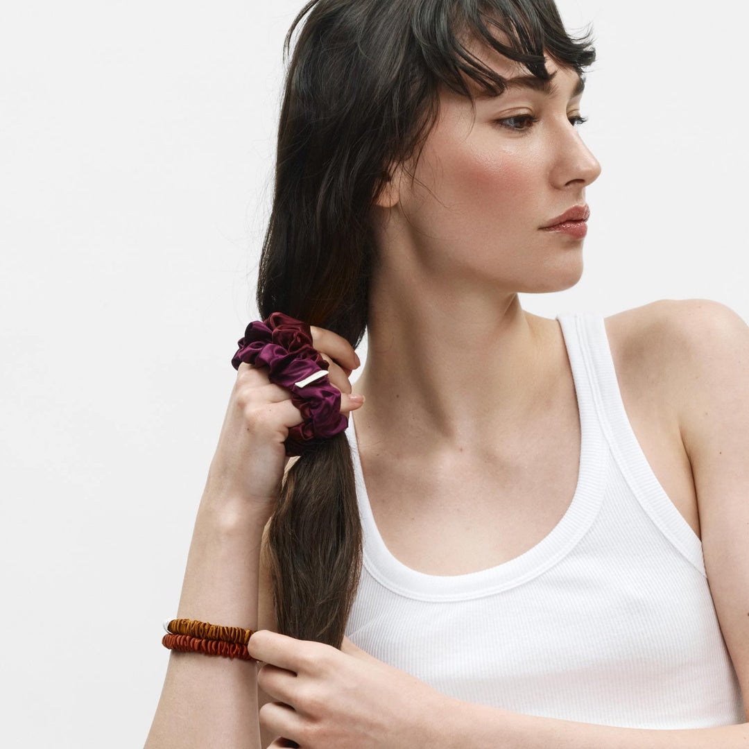 Organic Silk Scrunchie Pack