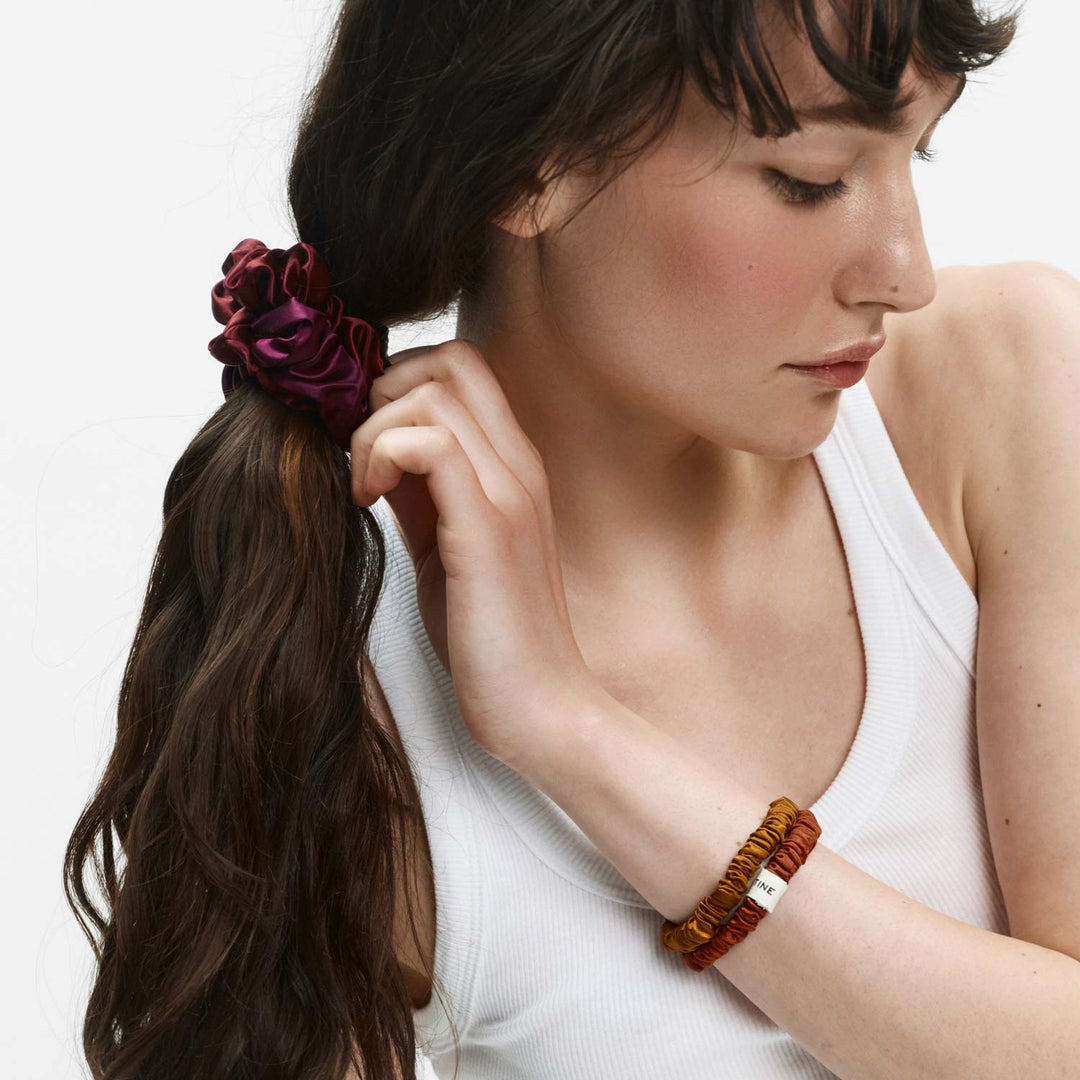 Organic Silk Scrunchie Pack