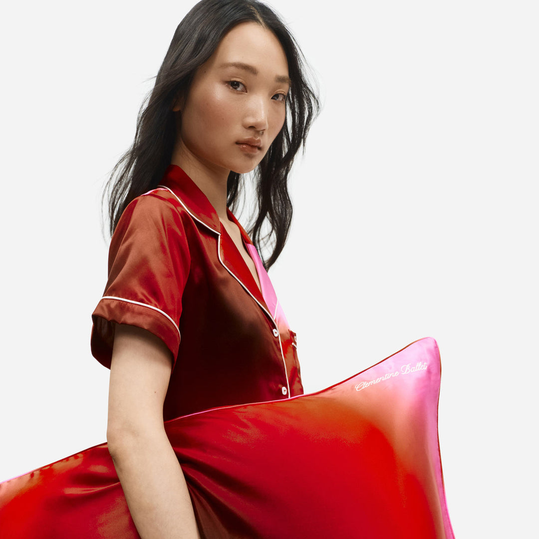 Ombre Organic Silk Pillowcase