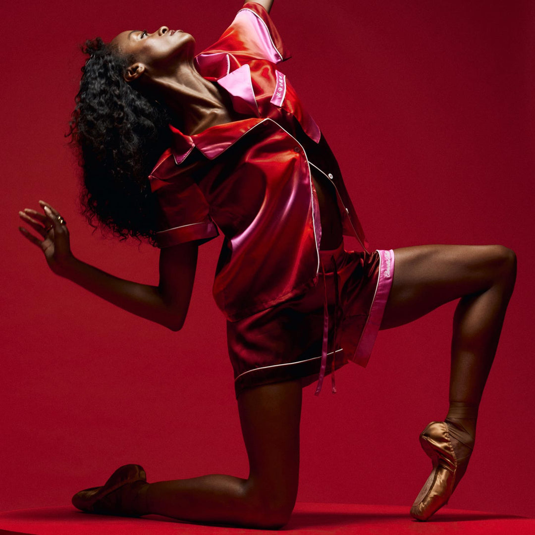 Ombre Organic Silk Short Pajama Set