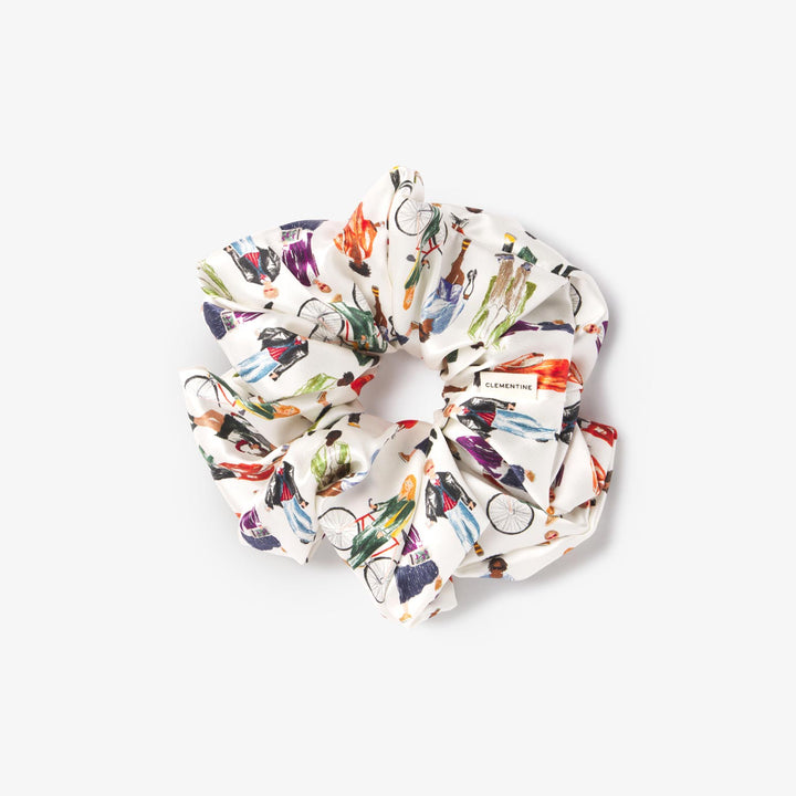 Clementine in NY Silk Scrunchie XL