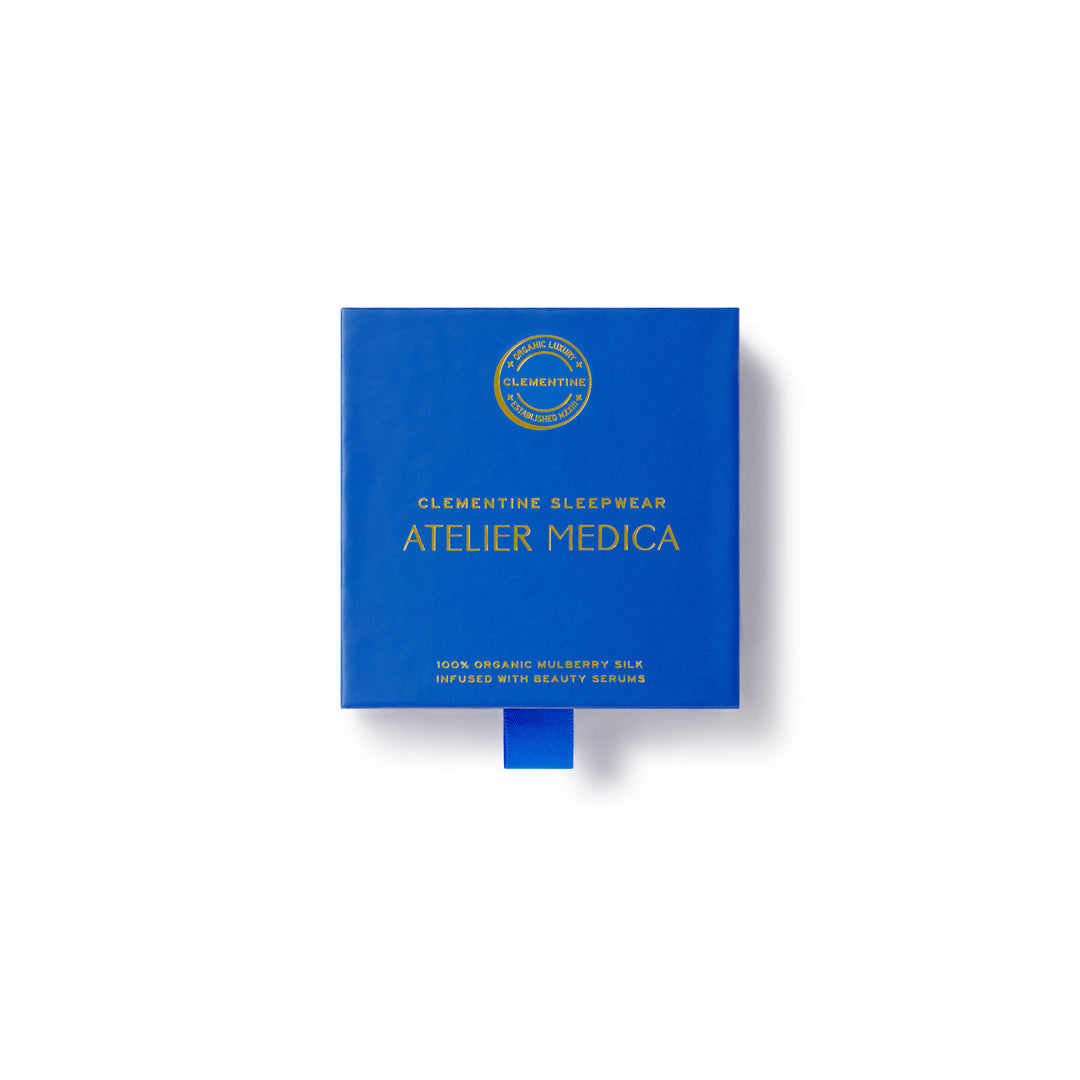 Giftable box for atelier medica scrunchies closed