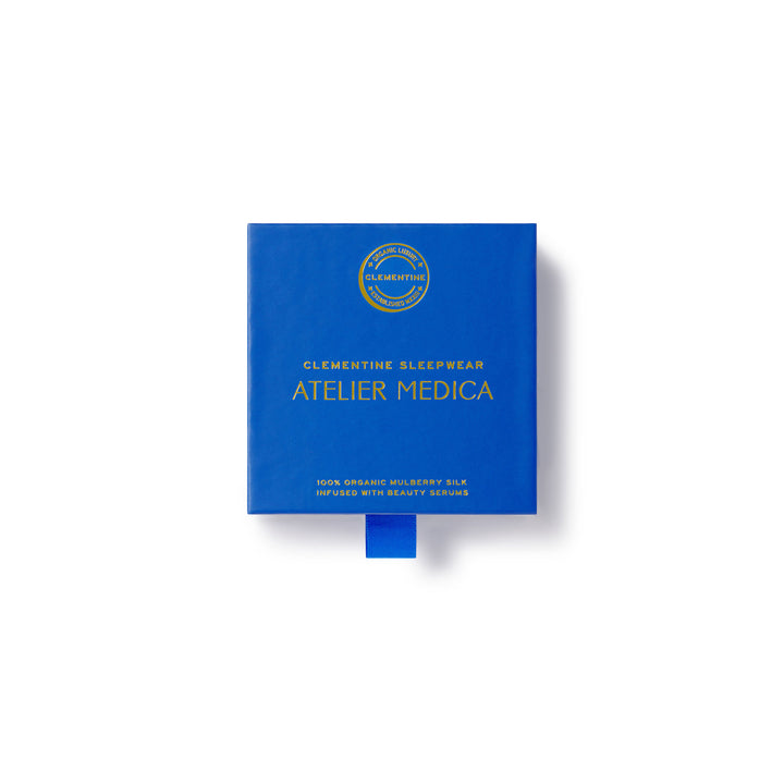 Giftable box for atelier medica scrunchies closed