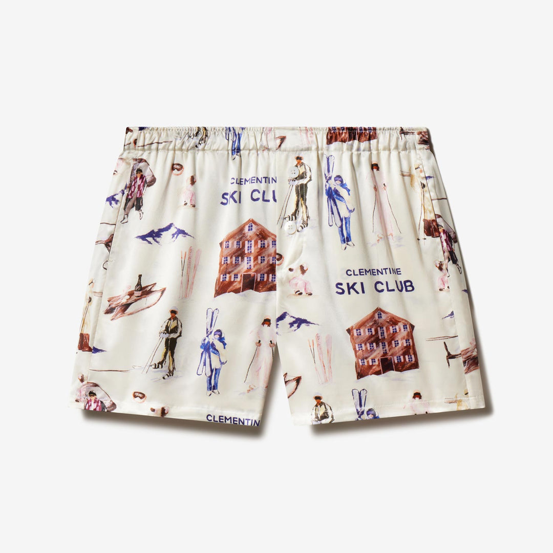Ski Club Silk Boxer Shorts