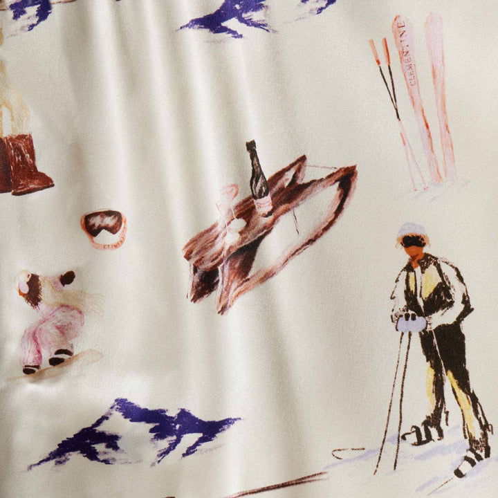 Ski Club Silk Short Pajama Set