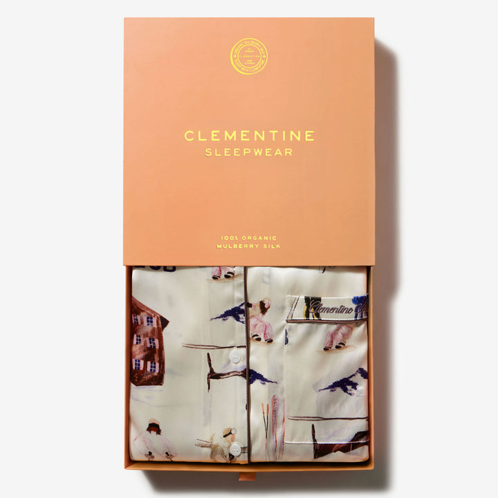 Ski Club Silk Short Pajama Set