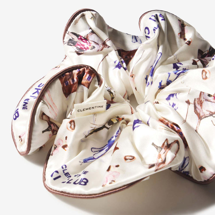 Ski Club Silk XL Scrunchie