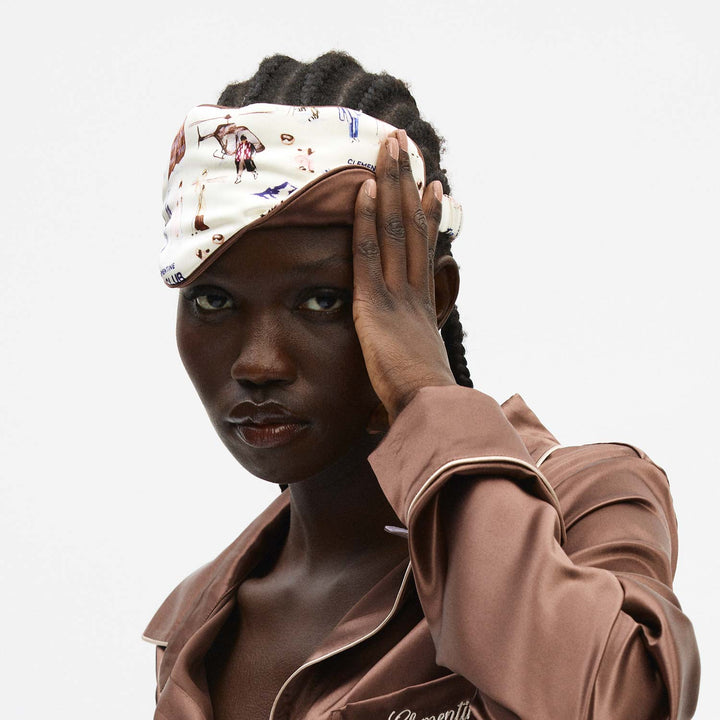 Ski Club Silk Sleep Mask