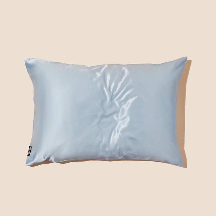 organic silk pillowcase blue#color_sky-blue