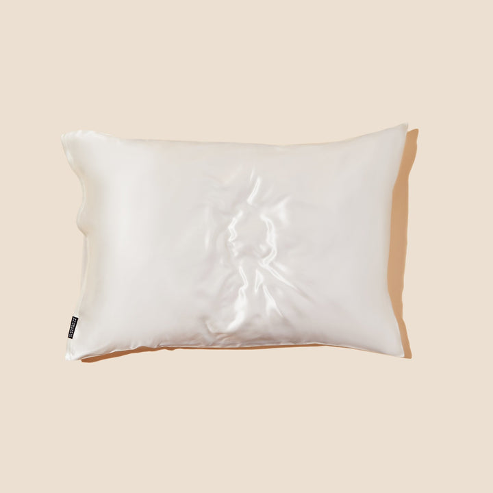 organic silk pillowcase white#color_pearl-white